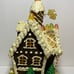 RARE Mark Roberts Gumdrop Gingerbread House Floating Snowflake Light Up Vintage.