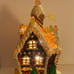 RARE Mark Roberts Gumdrop Gingerbread House Floating Snowflake Light Up Vintage.