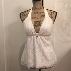 NEW White Lace Halter Top