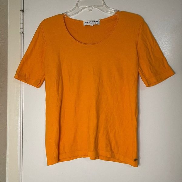 Sonia Rykiel Orange Yellow Sweater
