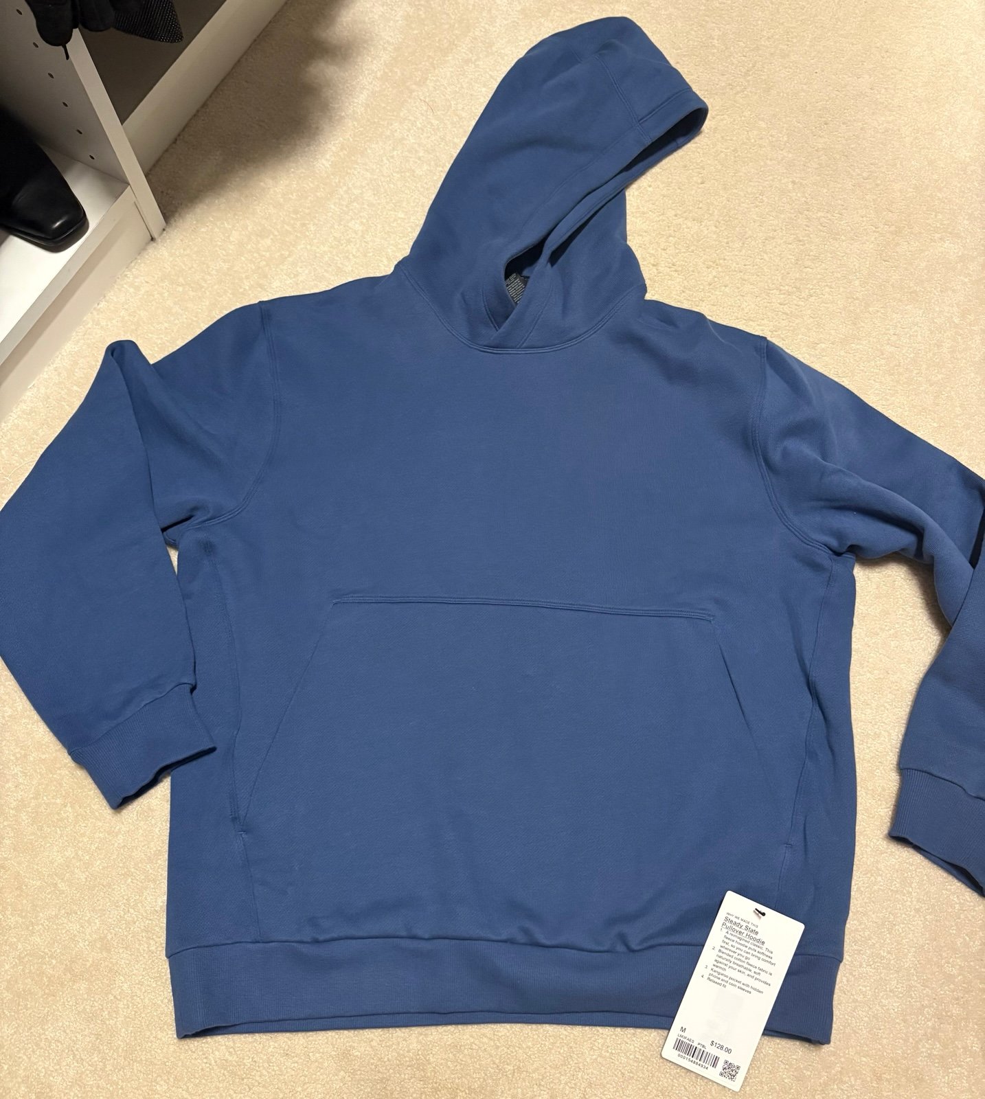 Lululemon steady state pullover hoodie Size M NWT Pitch Blue
