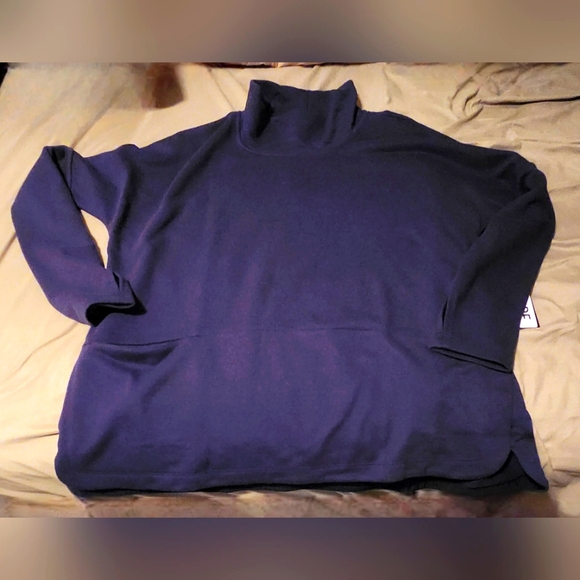 Shape Navy Popover Sweater NWT