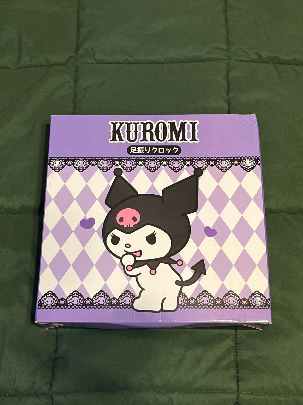 japanese sanrio kuromi wall clock