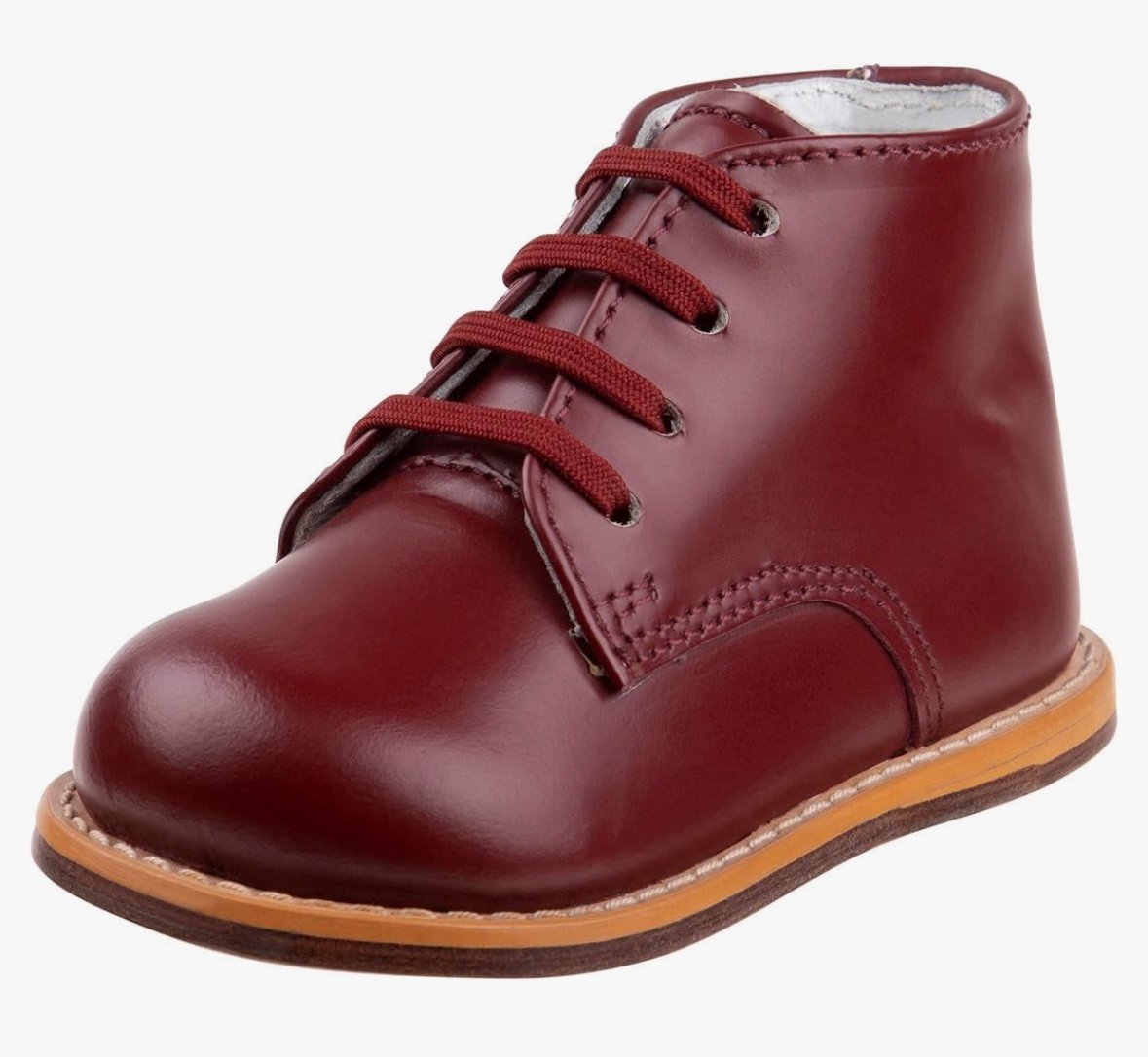 JOSMO WALKER BABY SZ 8 BURGANDY STYLE 8190