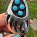 Rare Vintage Navajo Bear Claw Concho Shadow Belt