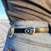 Rare Vintage Navajo Bear Claw Concho Shadow Belt