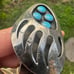Rare Vintage Navajo Bear Claw Concho Shadow Belt
