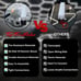 Hexagon Garage LED Lighting - 6000K 672W 14 Grid Hexagon Light Set W Rectangle
