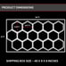 Hexagon Garage LED Lighting - 6000K 672W 14 Grid Hexagon Light Set W Rectangle