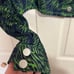 I.AM.GIA Women's Green Tiger Sinead Button Front Semi Cropped Jean Jacket Medium