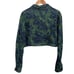 I.AM.GIA Women's Green Tiger Sinead Button Front Semi Cropped Jean Jacket Medium