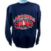 Laborers Union NY Twin Towers Sweatshirt XL Vintage Blue Red 2000 -Back Hit-