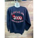 Laborers Union NY Twin Towers Sweatshirt XL Vintage Blue Red 2000 -Back Hit-