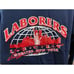 Laborers Union NY Twin Towers Sweatshirt XL Vintage Blue Red 2000 -Back Hit-