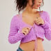NEW Free People Scrunchy Shrug In Violet Tulle Size M