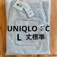 L Brand New UNIQLO C Sweat Wide Pants Gray