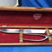 GERBER LEGENDARY BLADES Serving Fork 15 and Knife 11” In Wooden Box Vintage