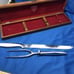 GERBER LEGENDARY BLADES Serving Fork 15 and Knife 11” In Wooden Box Vintage