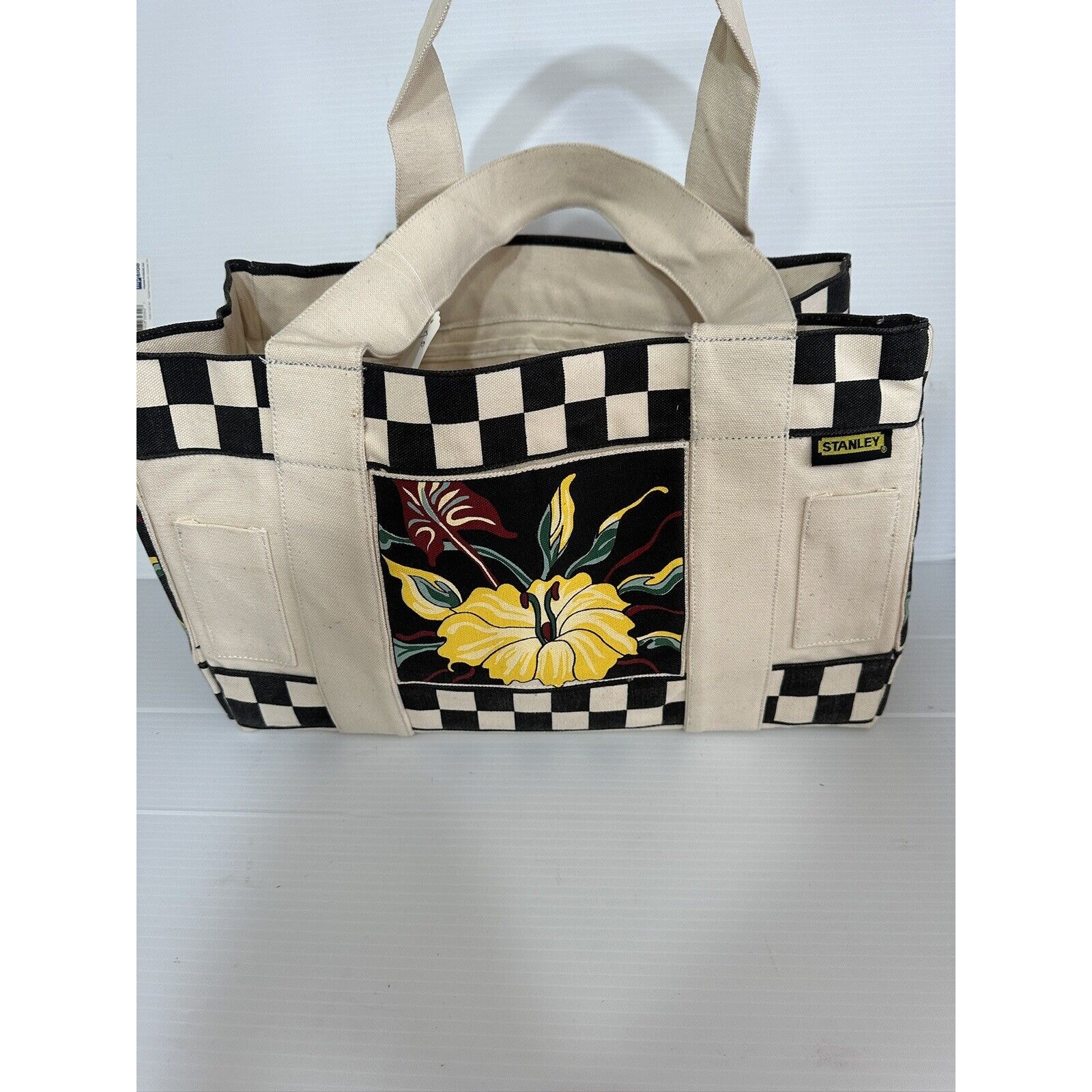 Vintage Stanley Floral Checkerboard Garden Set Bag