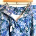 NWT Talbots Women's Sz 16W Blue Floral Skirt Cotton Lined Plus