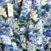 NWT Talbots Women's Sz 16W Blue Floral Skirt Cotton Lined Plus