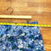 NWT Talbots Women's Sz 16W Blue Floral Skirt Cotton Lined Plus