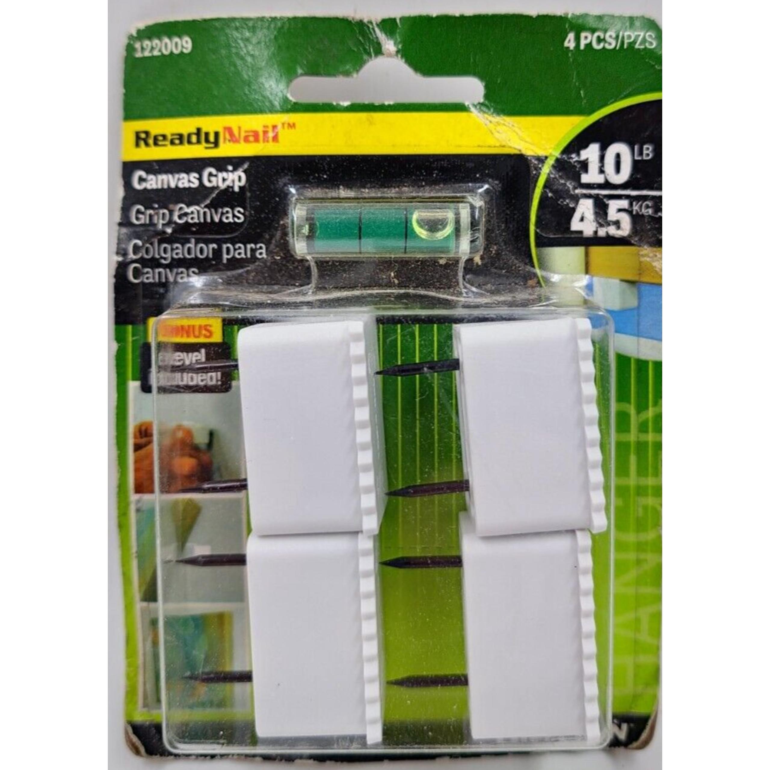 Hillman 10 lb Picture Canvas Hanger with Level (4 count)