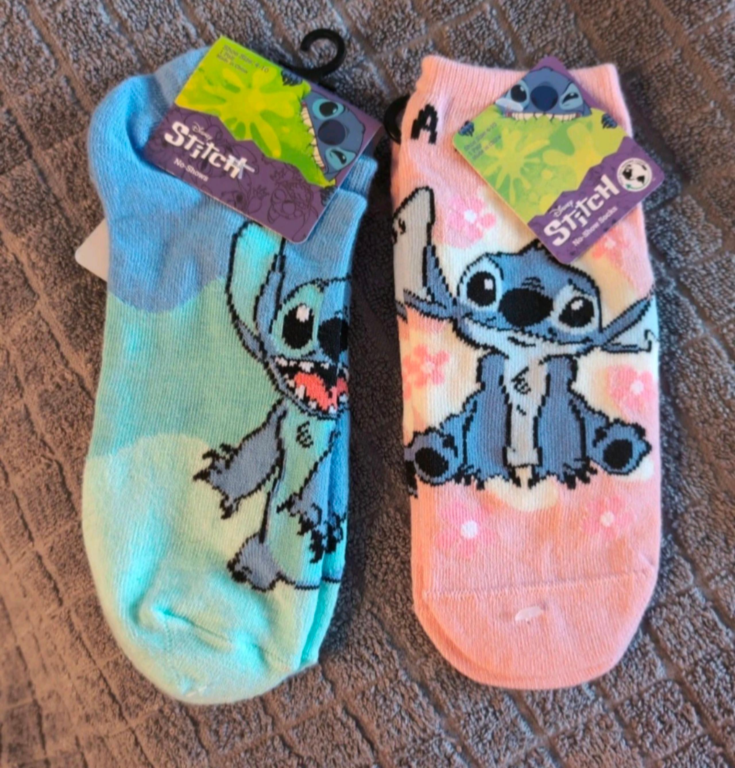 Disney Stitch Angel Socks 2 pair Low Cut Experiment 626