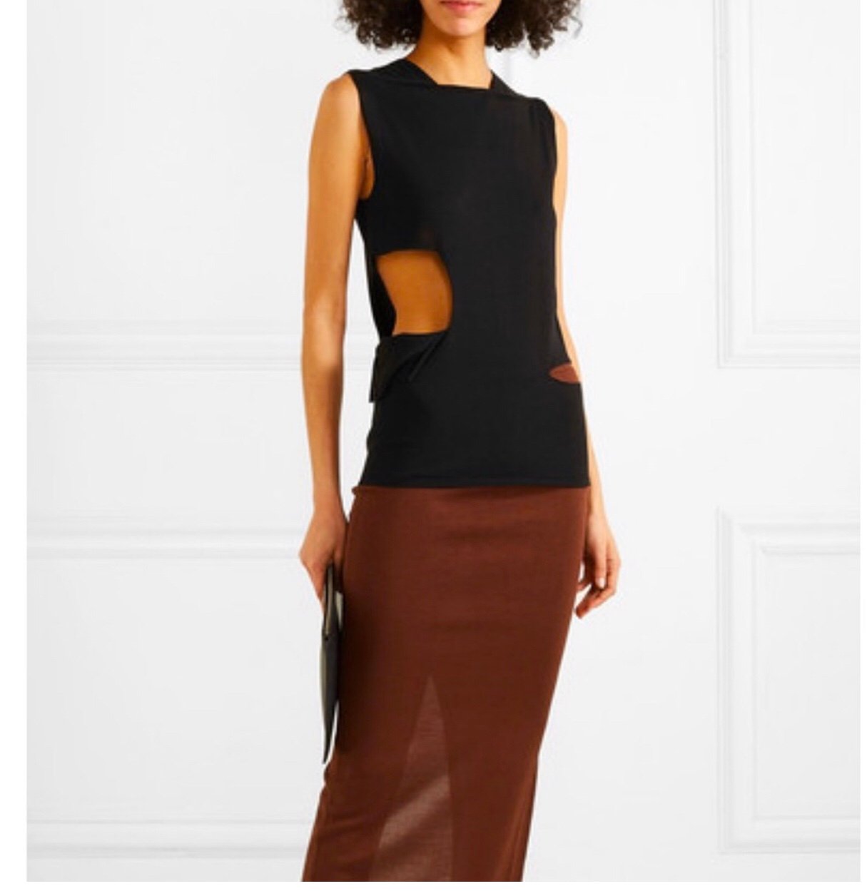 Excellent condition silk Rick Owens Cut-out top vest