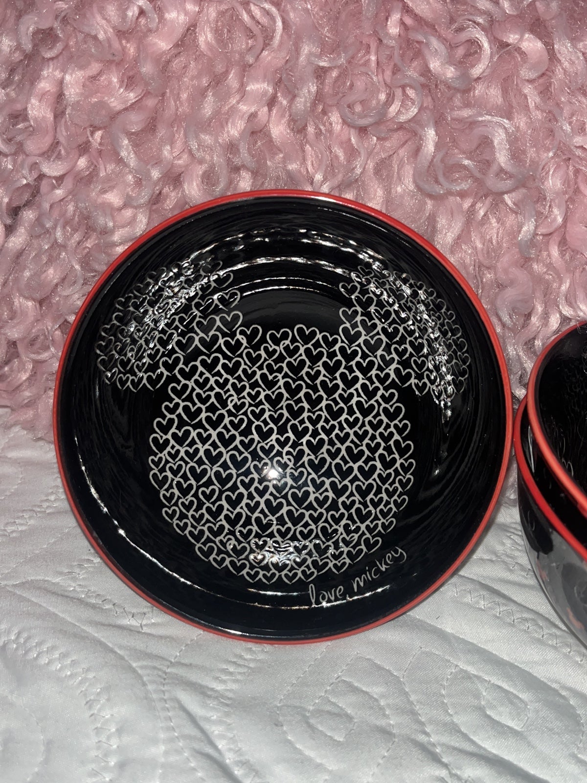 Mickey Mouse Valentines xoxo tidbit bowls