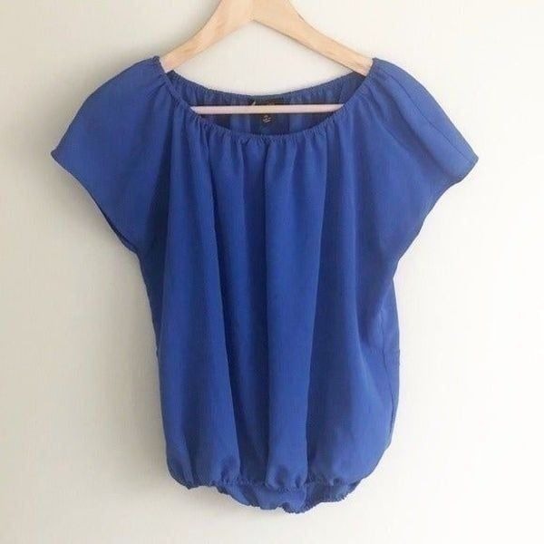 Cynthia Steffe Gathered Top Blue