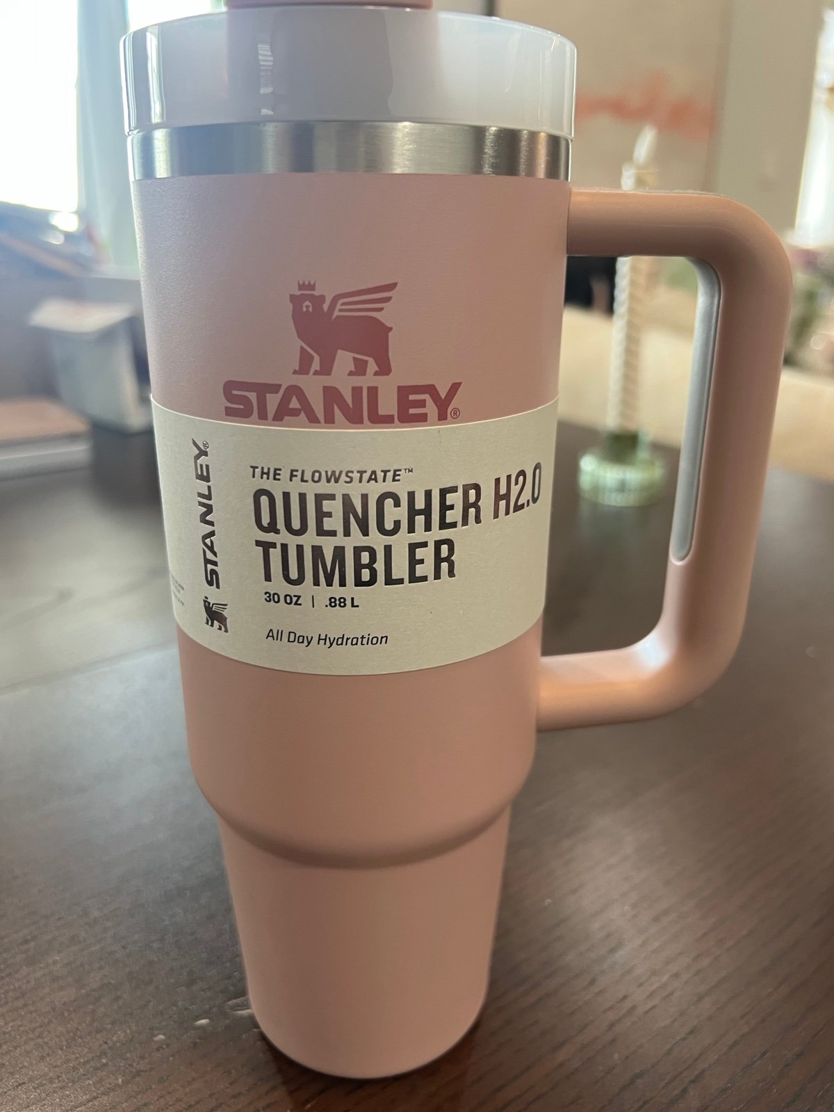 Stanley quencher 30oz in pink dusk