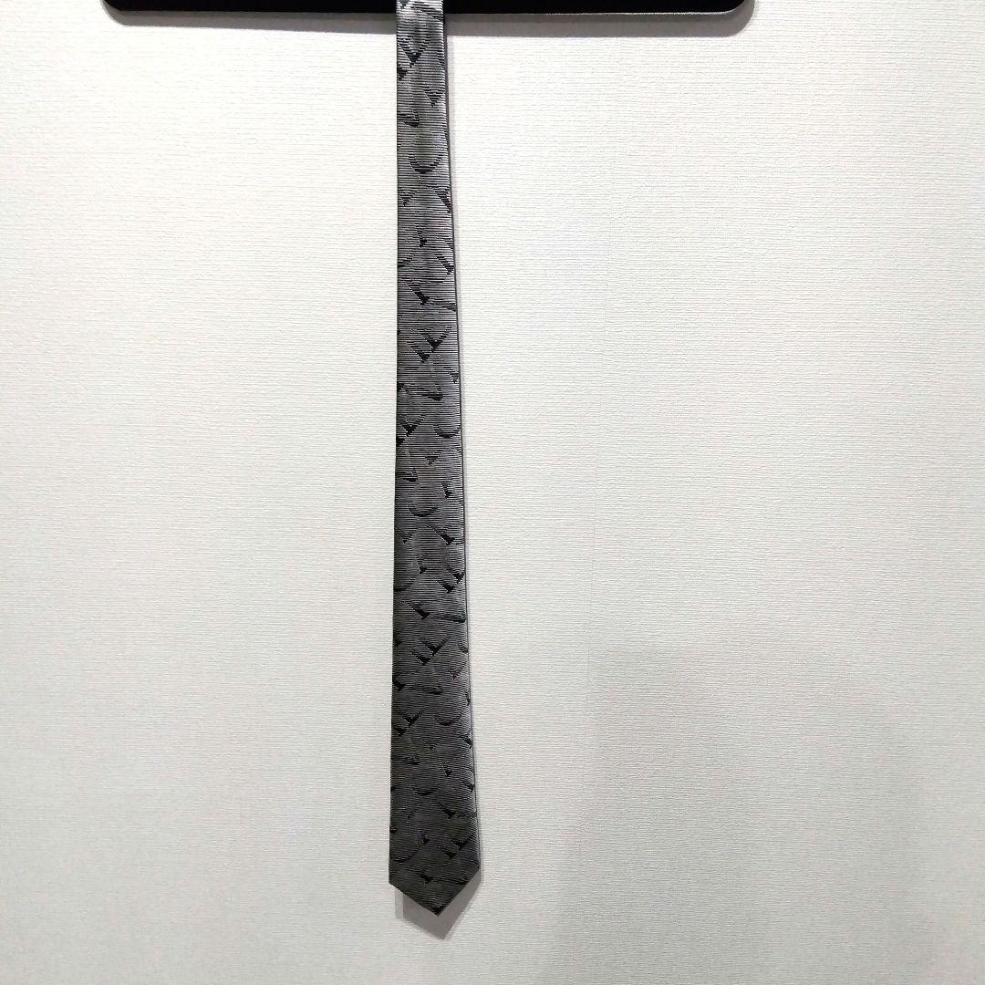 BVLGARI Silk Tie Grey/Black