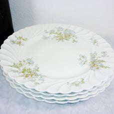 Haviland Limegos Dinner Plates Margaux Pattern (4) Made In France
