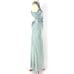 Reformation Aquamarine Anaiis Silk Dress Open Back Slip On Sleeveless Maxi Sz 6