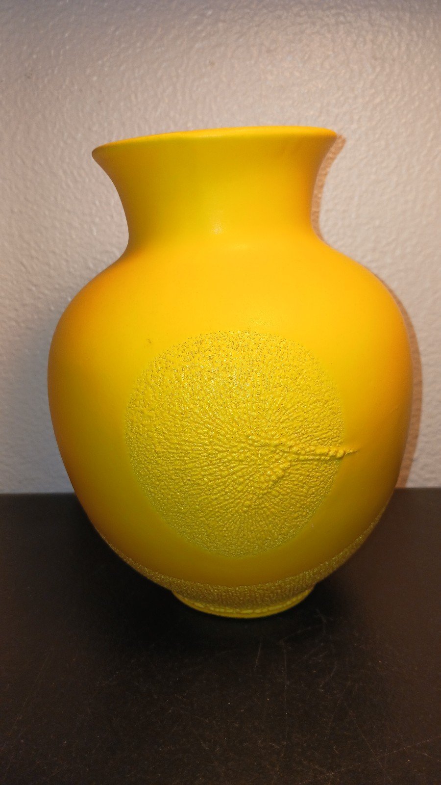 MCM Vintage 1970'S ROYAL HAEGER LAVA VASE With Lemon Peel Glaze 9