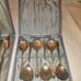 Vintage Silver Plated Spoon sets with case - Made in England