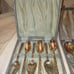 Vintage Silver Plated Spoon sets with case - Made in England