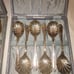 Vintage Silver Plated Spoon sets with case - Made in England