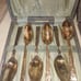 Vintage Silver Plated Spoon sets with case - Made in England