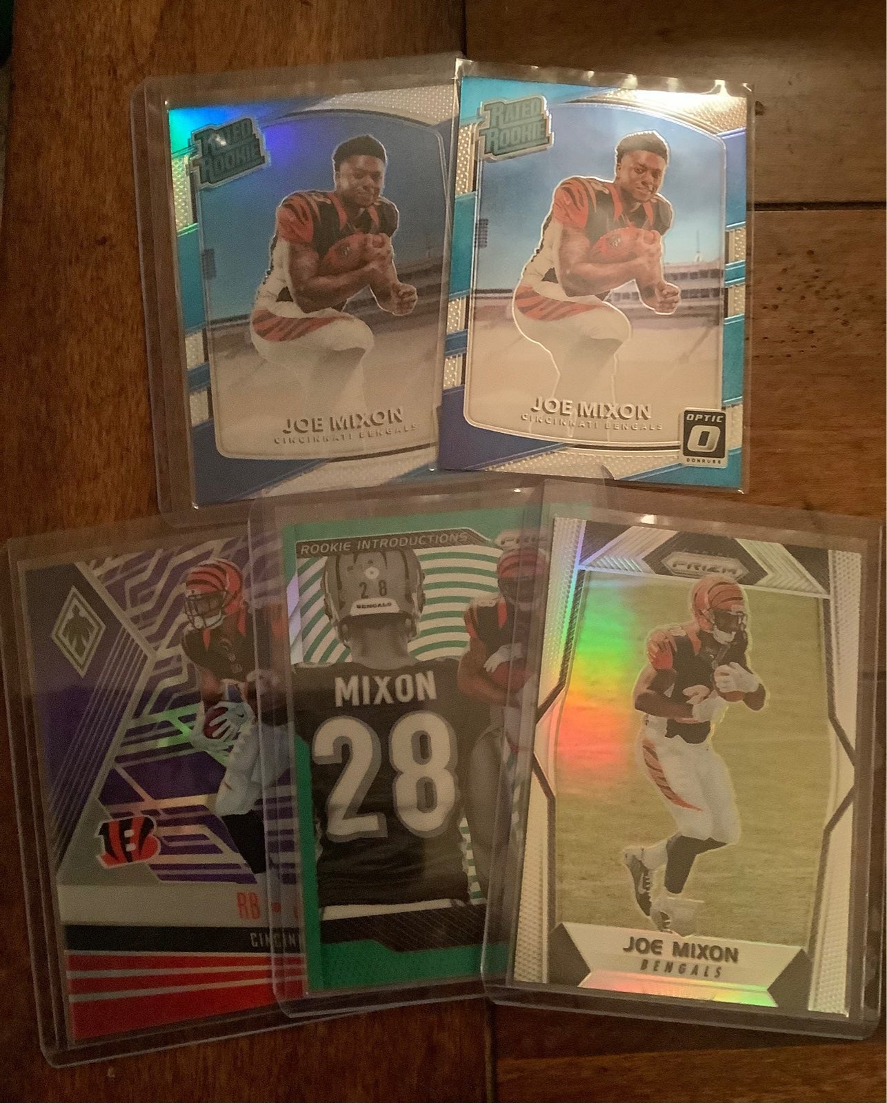 2017 Prizm Optic Phoenix JOE MIXON Rookie Lot