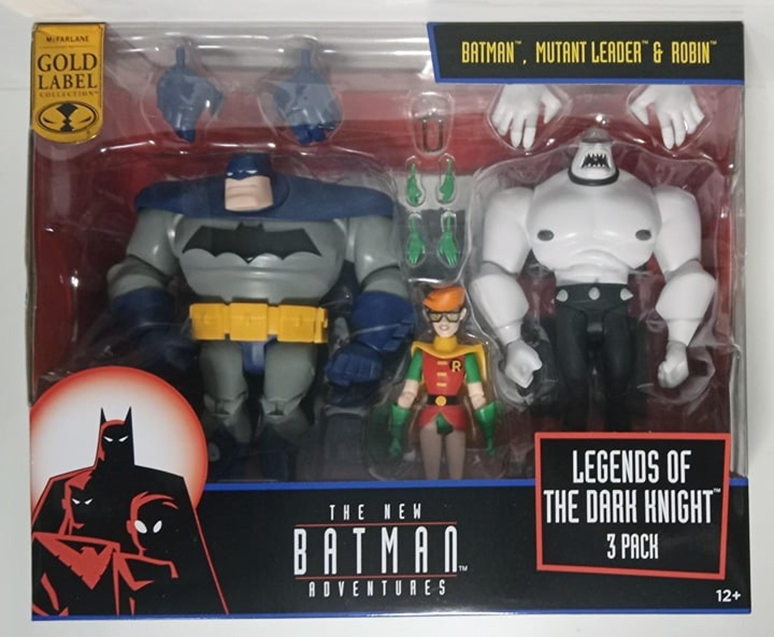 Mcfarlane Toys Legends Of The Dark Knight 3 Pack Batman, Robin, & Mutant Leader