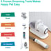 Pet Grooming Kit & Vacuum Suction 99% Pet Hair, Professional Groom