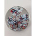 Multicolored Art Glass Flower Burst Paperweight Mazerski