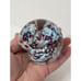 Multicolored Art Glass Flower Burst Paperweight Mazerski