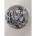 Multicolored Art Glass Flower Burst Paperweight Mazerski