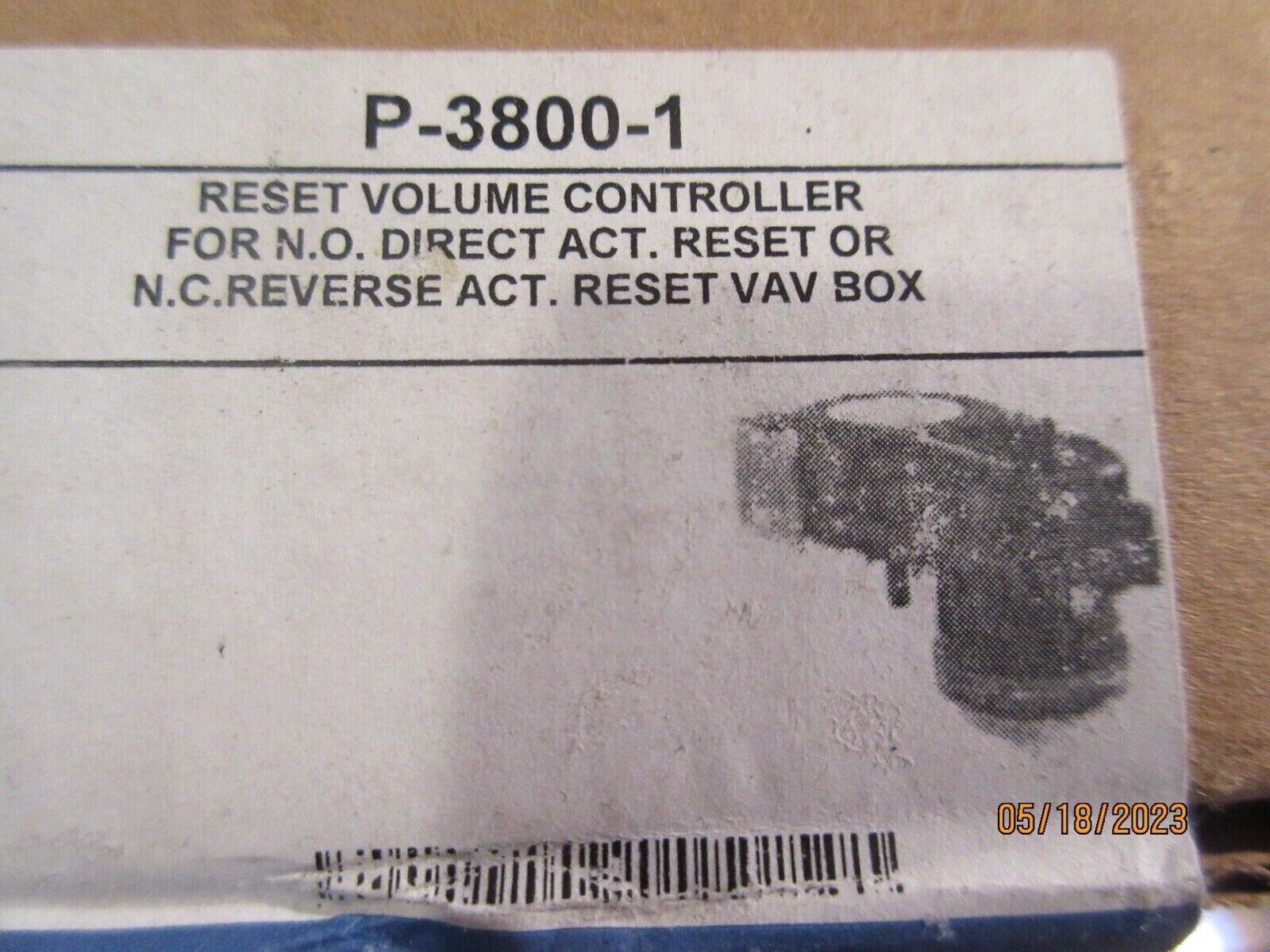 Johnson Controls P-3800-1 Reset Volume Controller, Black, Direct act