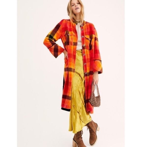 Free People x We the free Synthetic Ashima Chenille Duster cardigan jacket