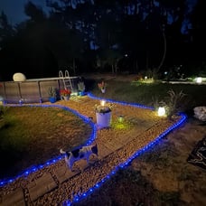 200 LED Pool Accessories Solar Rope Lights Outdoor, 72ft IP 65 Outdoor