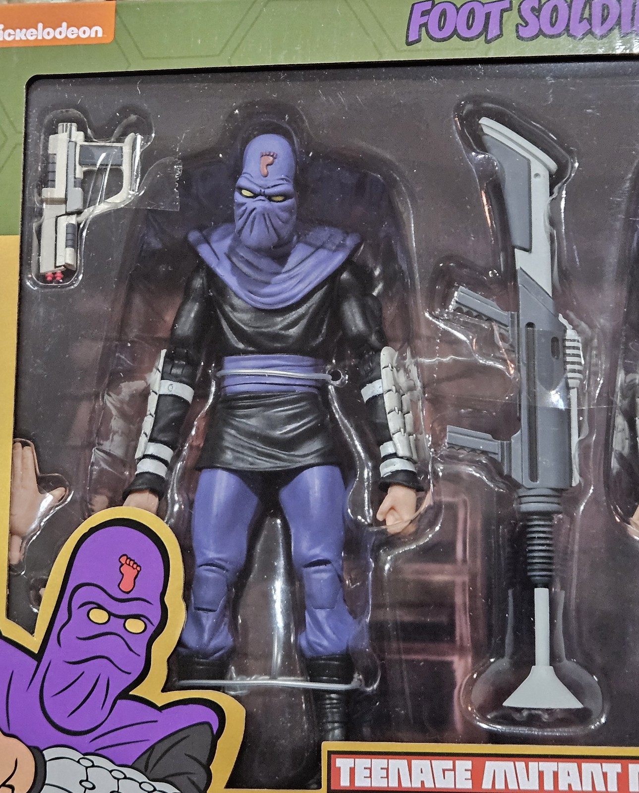 NECA Teenage Mutant Ninja Turtles Cartoon Foot Soldier 2-Pack - detail